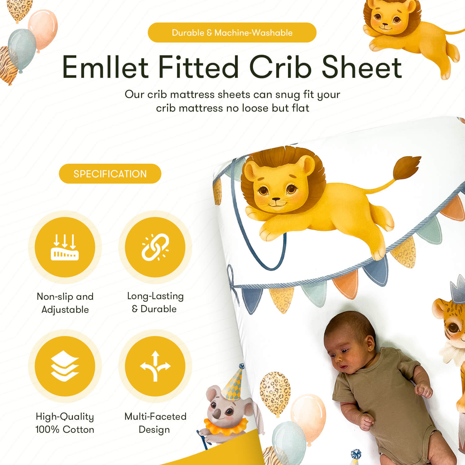 Circo fitted crib sheet online